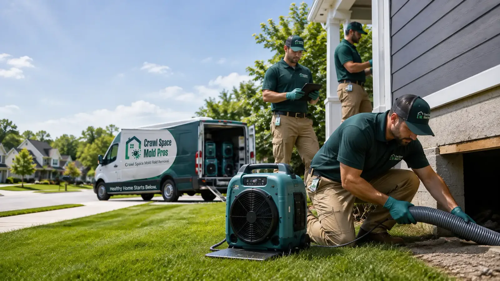 Crawl Space Mold Removal in Grapeville, PA